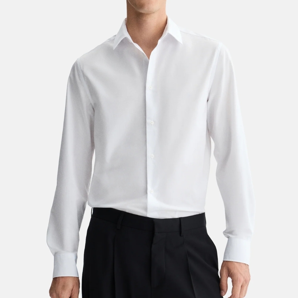 Men's Classic White Dress Shirt